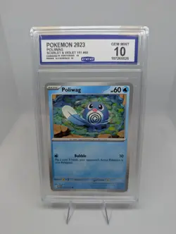 Poliwag - 060/165 - Pokemon TCG Scarlet & Violet 151 CCG 10 GEM MINT Graded - Image 1