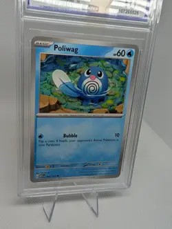 Poliwag - 060/165 - Pokemon TCG Scarlet & Violet 151 CCG 10 GEM MINT Graded - Image 2