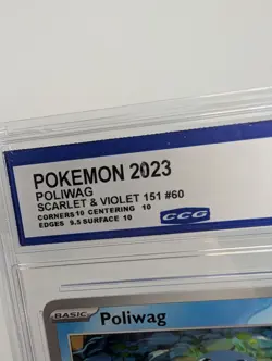 Poliwag - 060/165 - Pokemon TCG Scarlet & Violet 151 CCG 10 GEM MINT Graded - Image 4