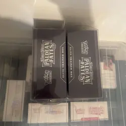Pokemon TCG Paldean Fates Elite Trainer Box Sealed ETB x2 with cases - Image 5