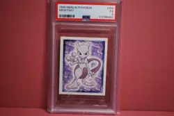 PSA Mewtwo Sticker #150 Topps Merlin Pokemon Series 1 - 1999 - Image 1