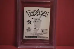 PSA Ash & Pikachu Prism Holo Sticker #S29 Topps Merlin Pokemon Series 1 - 1999 - Image 3