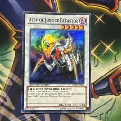 Yugioh! Ally of Justice Catastor CT10-EN006 Super Rare Limited Edition NM - Image 1