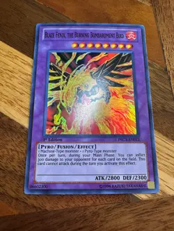 Blaze Fenix, the Burning Bombardment Bird PRC1-EN012 1st Edition Super LP +BONUS - Image 1