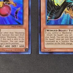 Yugioh TCG - 2x Blackwing Oroshi the Squall - DRLG-EN027 - NM - 1st Edition 2014 - Image 3