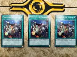 3x Mistaken Arrest Secret Rare CORE-EN065 1st Edition Near Mint Euro ITALIAN - Image 1