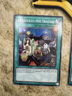 3x Mistaken Arrest Secret Rare CORE-EN065 1st Edition Near Mint Euro ITALIAN - Image 2