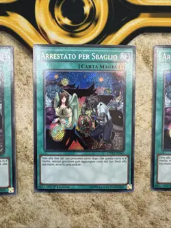 3x Mistaken Arrest Secret Rare CORE-EN065 1st Edition Near Mint Euro ITALIAN - Image 3