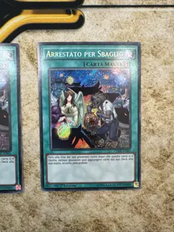 3x Mistaken Arrest Secret Rare CORE-EN065 1st Edition Near Mint Euro ITALIAN - Image 4