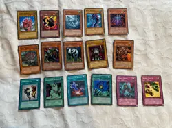 16x Yu-Gi-Oh! Trading Cards Job Lot 1 Very Good used condition [AA16] - Image 1