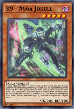 Yugioh! 3x K9-66a Jokull Justice Hunters SUPER JUSH-EN032 PREORDER 2025 - Image 1