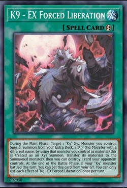 Yugioh! 3x K9 - EX Forced Liberation SUPER Justice Hunters JUSH-EN039 2025 - Image 1