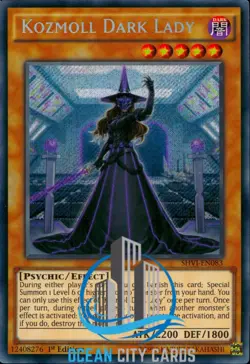 Yugioh Kozmoll Dark Lady SHVI-EN083 Secret Rare 1st Edition - Image 1