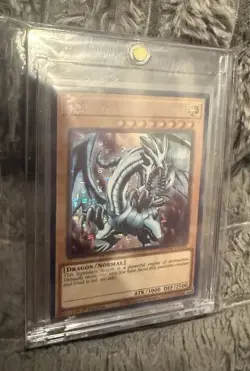 Yu-Gi-Oh! Blue-Eyes White Dragon Secret Pharaoh's Rare Card MAMA-EN104 - Image 2