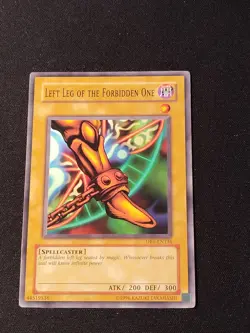 Left Leg Of The Forbidden One DB1-EN136 Yu-Gi-Oh TCG Unlimited Card Light Play - Image 1