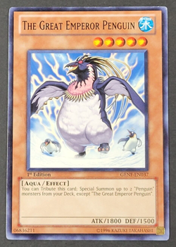 Yugioh TCG - The Great Emperor Penguin - GENF-EN037 - NM/LP - 1st Edition - Aqua - Image 1