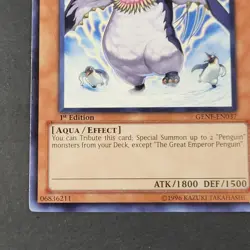 Yugioh TCG - The Great Emperor Penguin - GENF-EN037 - NM/LP - 1st Edition - Aqua - Image 3