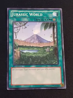Jurassic World Yu-Gi-Oh Card 1st Edition LCJW-EN163 LP Lightly Played - Image 1
