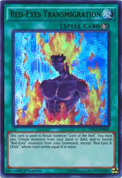 Red-Eyes Transmigration - DRL3-EN069 - Ultra Rare - 1st Edition LP YuGiOh! Drag - Image 1