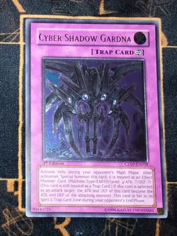 YUGIOH Cyber Shadow Gardna (CDIP-EN058) Ultimate Rare 1st Edition Excellent - Image 1