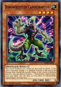 Dinowrestler Capoeiraptor MP19-EN157 Yu-Gi-Oh! Card Light Play 1st Edition - Image 1