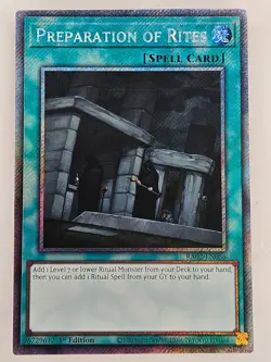 Yu Gi Oh - RA02-EN056 Preparation Of Rites - Platinum Secret Rare - Image 1