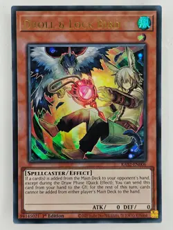 Yu Gi Oh - RA02-EN006 Droll & Lock Bird Alt Art - Ultra Rare - Image 1