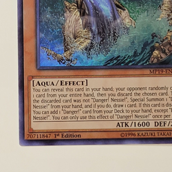 Yugioh TCG - Danger Nessie! - MP19-EN137 - NM - 1st Edition - Ultra Rare - 2019 - Image 3