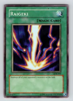 LP! Yugioh! Raigeki - LOB-053 - Super Rare - Unlimited Edition - Image 1