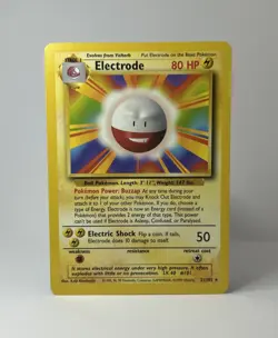 Electrode Base Set 21/102 Non Holo Unlimited Rare 1999 Pokemon TCG Card LP-NM - Image 1