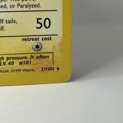 Electrode Base Set 21/102 Non Holo Unlimited Rare 1999 Pokemon TCG Card LP-NM - Image 4