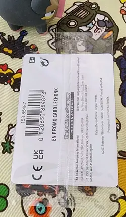 Pokemon TCG Center Exclusive Scarlet Violet Lechonk 155/198 Sealed Promo Card - Image 2