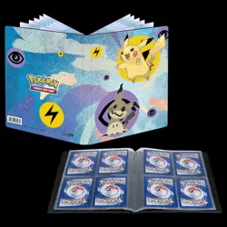 NEW Pokemon Card Binder Ultra PRO 4-Pocket Album - Pikachu & Mimikyu - Image 1