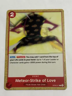 Meteor-Strike of Love OP06-017 Wings of the Captain One Piece Card Game NM ENG - Image 1