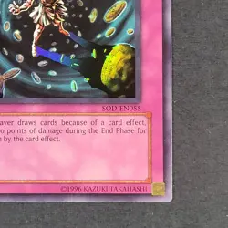 Yugioh TCG - Greed - SOD-EN055 - NM - 1st Edition - Super Rare - Trap Card, 2005 - Image 4