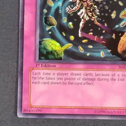 Yugioh TCG - Greed - SOD-EN055 - NM - 1st Edition - Super Rare - Trap Card, 2005 - Image 3