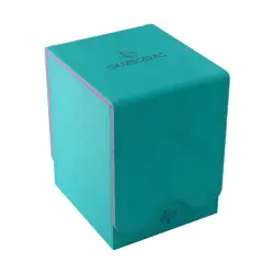 GameGenic Card Storage Squire 100+ Convertible Deck Holder XL - Teal/Pink New - Image 1