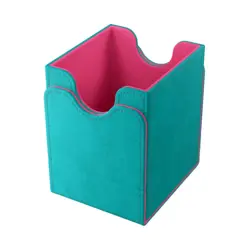 GameGenic Card Storage Squire 100+ Convertible Deck Holder XL - Teal/Pink New - Image 2