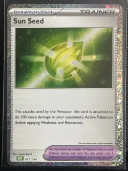 Sun Seed 027/034 Classic Collection CLV Holo Pokemon Card Near Mint - Image 1