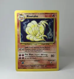 Ninetales 012/102 Base Set Holo Unlimited Rare 1999 WOTC Pokemon TCG Card MP - Image 1