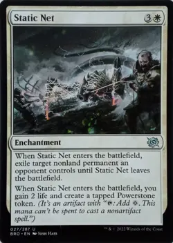 027/287 STATIC NET UNCOMMON THE BROTHER'S WAR MTG CARD - Image 1