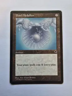 MTG Magic the Gathering Tempest Pearl Medallion Regular Rare Card Mp - Image 1