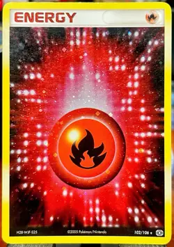 Fire 🔥 Energy 102/106 Pokemon TCG Card Rare Holo LP - Image 1
