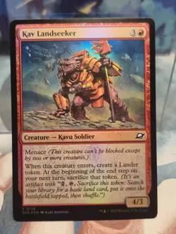 FOIL C 0138 Kav Landseeker Creature Common Edge of Eternities MTG Card - Image 1