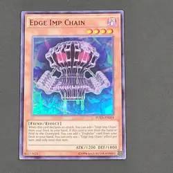 Yugioh TCG - Edge Imp Chain - FUEN-EN019 - LP/NM - 1st Edition - Super Rare 2017 - Image 2