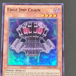 Yugioh TCG - Edge Imp Chain - FUEN-EN019 - LP/NM - 1st Edition - Super Rare 2017 - Image 5