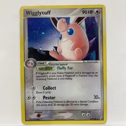 WIGGLYTUFF Holo 13/100 Reverse Holo EX Crystal Guardians Pokemon Card - SWIRL - Image 1