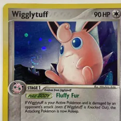 WIGGLYTUFF Holo 13/100 Reverse Holo EX Crystal Guardians Pokemon Card - SWIRL - Image 4