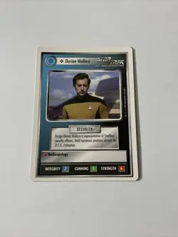 Star Trek CCG Personnel Federation Darian Wallace Card - Image 1