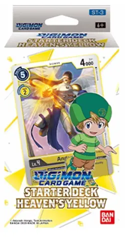 Digimon Card Game Starter Deck Heaven’s Yellow ST-3 Sealed Includes Booster Pack - Image 1
